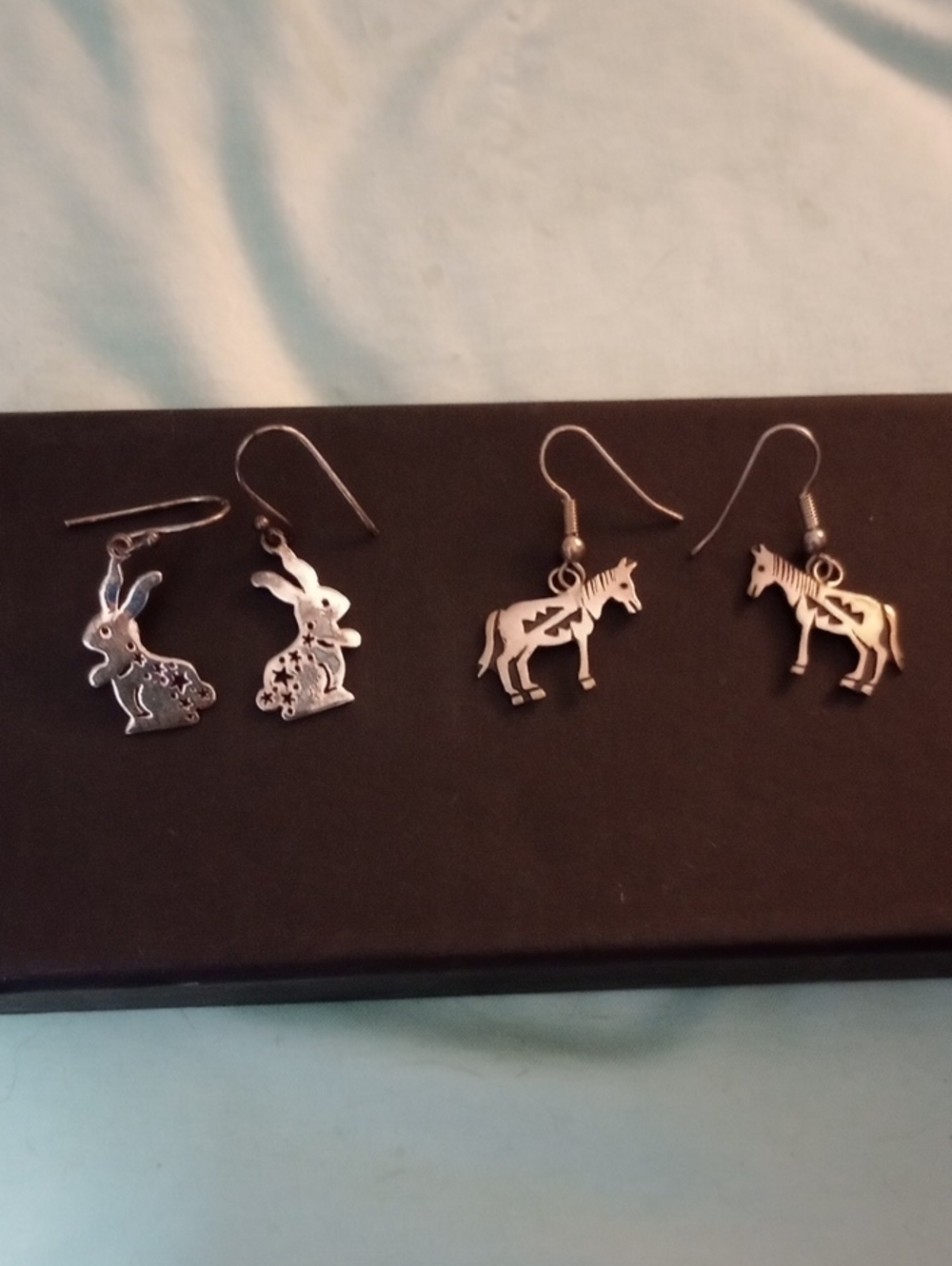 Choice Of Horse Or Bunny Rabbit Earrings